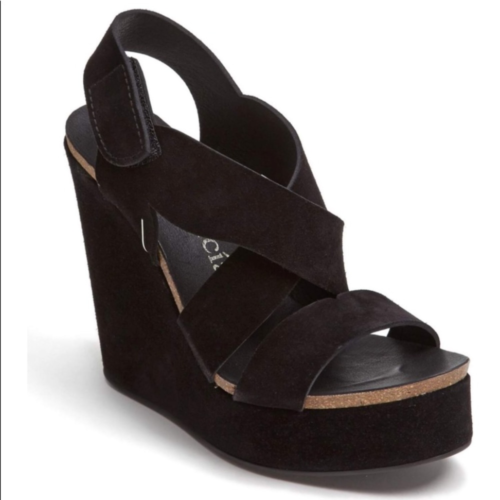 Pedro Garcia Trina 110mm Strappy Wedge Sandal